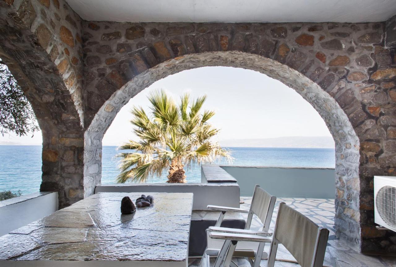 Lady Of Hydra Villa, Sea Front View, Private Beach ภายนอก รูปภาพ
