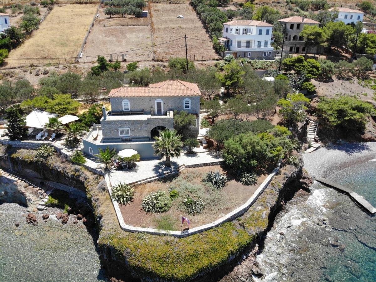 Lady Of Hydra Villa, Sea Front View, Private Beach ภายนอก รูปภาพ