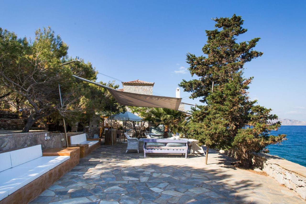 Lady Of Hydra Villa, Sea Front View, Private Beach ภายนอก รูปภาพ